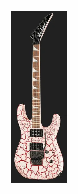 Jackson X Series SLXDX Bloodshot Crack, mostek i klucze strojcze