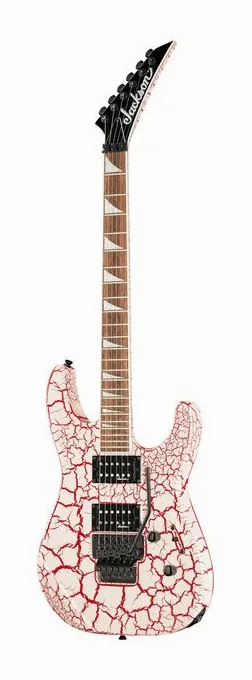 Jackson X Series SLXDX Bloodshot Crack widziana od przodu