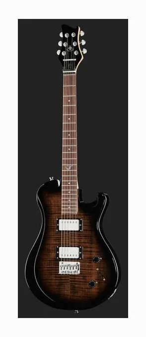 Journey Instruments OE990BK Travel El. Guitar BK, główka z kluczami i logo