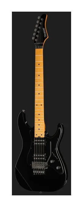 Kramer Guitars Volante HHFR Intruder Black, profil boczny korpusu