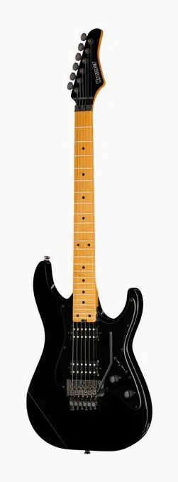 Kramer Guitars Volante HHFR Intruder Black z bliska od przodu