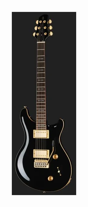 Larry Carlton Q7 Black, przełącznik przetworników i gniazdo wyjściowe