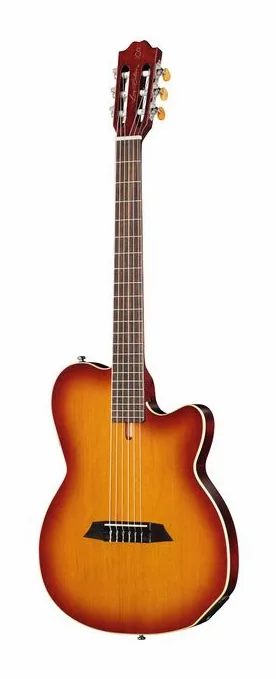 Larry Carlton G5N Tobacco Sunburst ujęta od przodu na neutralnym tle