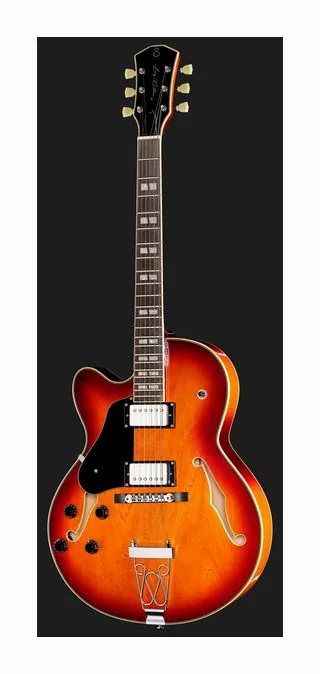 Larry Carlton H7F Tobacco Burst LH, przetworniki i gałki regulacji