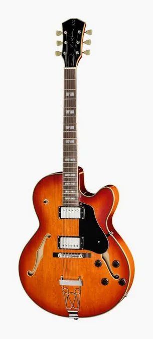 Larry Carlton H7F Tobacco Burst z bliska od przodu