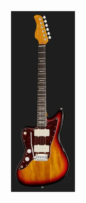 Larry Carlton J3 3-Tone Sunburst LH, profil boczny korpusu