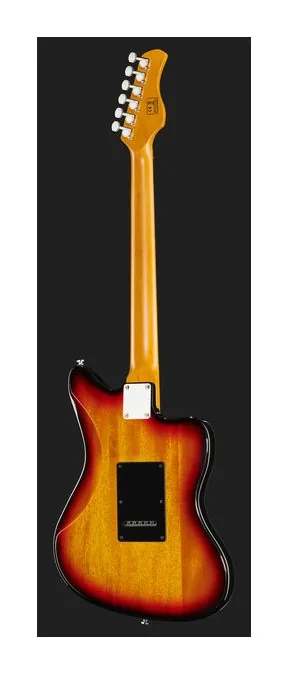 Larry Carlton J3 3-Tone Sunburst LH, korpus i lakier z bliska