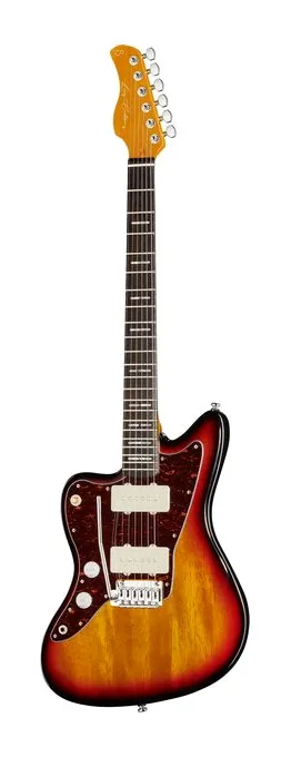 Larry Carlton J3 3-Tone Sunburst LH widziana od przodu