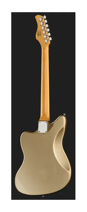 Larry Carlton J5 Champagne Gold Metallic, linie korpusu z góry