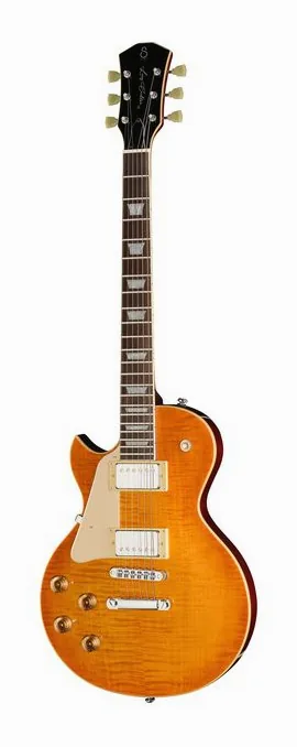Larry Carlton L5 Amber Burst LH sfotografowana frontalnie