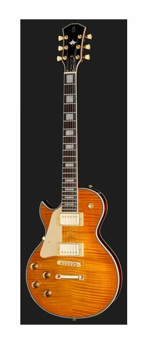 Larry Carlton L7 Dx Amber Burst LH, gryf i podstrunnica z boku