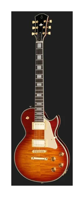 Larry Carlton L7 Dx Amber Burst LH widziana od przodu
