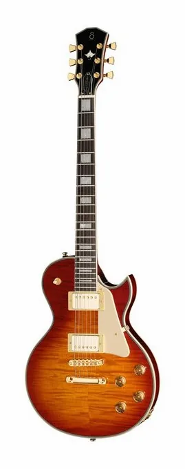 Larry Carlton L7 Dx Tobacco Sunburst z bliska od przodu