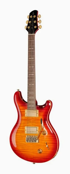 Larry Carlton Q7 Tobacco Sunburst ujęta od przodu na neutralnym tle