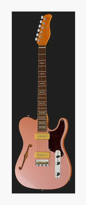 Larry Carlton T7TM Rosegold, główka z kluczami i logo