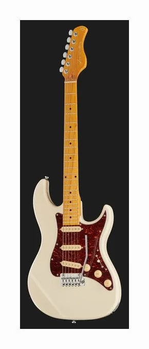 Larry Carlton S5 Olympic White, przełącznik przetworników i gniazdo wyjściowe