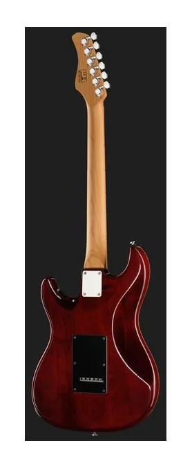 Larry Carlton S7 Ash Top Amber Burst, profil boczny korpusu
