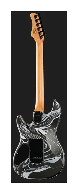 Larry Carlton S7 SW Black Swirl, przetworniki i gałki regulacji