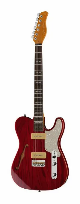 Larry Carlton T7TM See Through Red z bliska od przodu