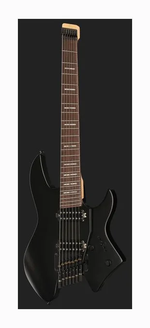 Larry Carlton X6 Headless 7 Black Satin, prog zerowy i pierwsze pozycje na gryfie