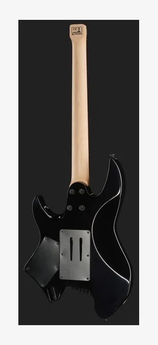 Larry Carlton X6 Headless 7 Black Satin widziana od przodu