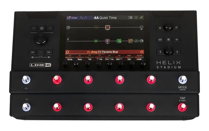 Line6 Helix Stadium Floor, panel sterowania z bliska