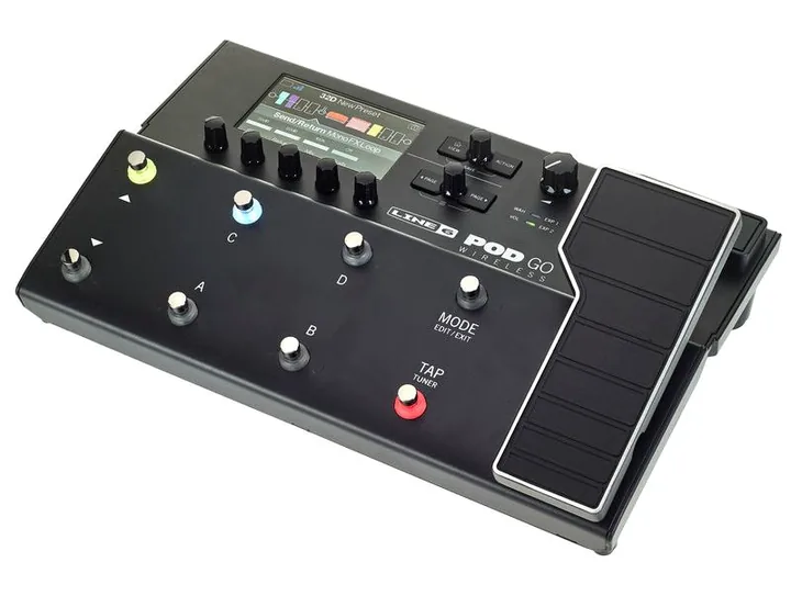 Line6 Pod GO Wireless, wejścia i wyjścia z boku