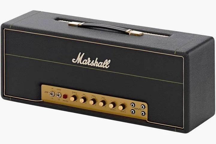 Marshall 1959 HW, logo i wykończenie panelu przedniego