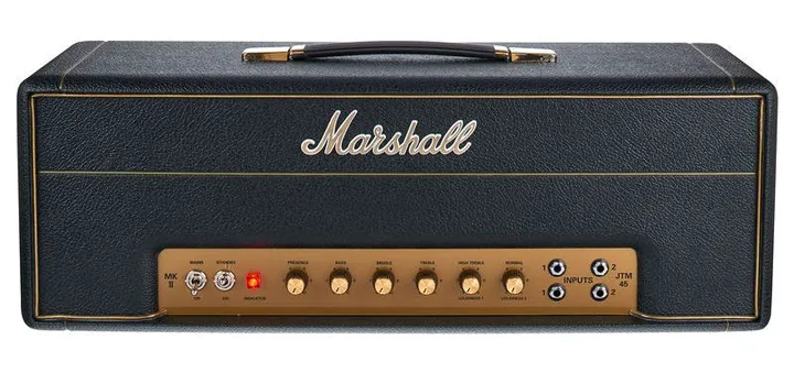 Marshall JTM45/2245, widok z góry na head