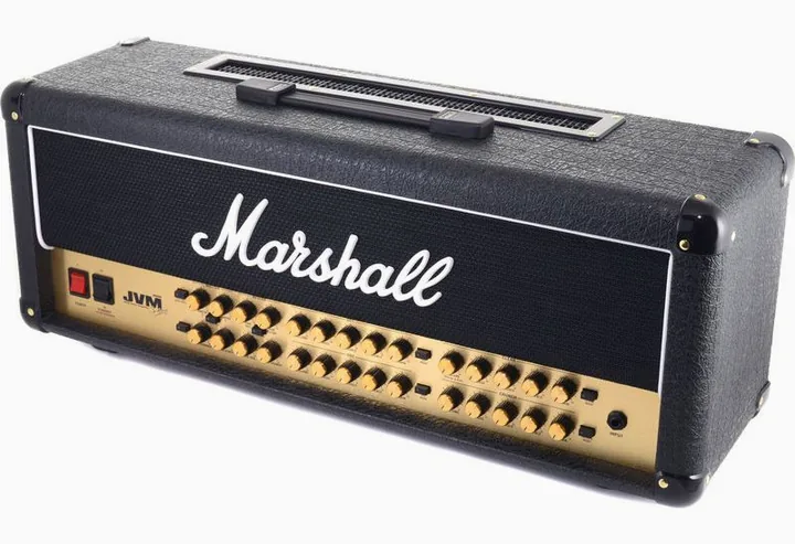 Marshall JVM410H, logo i wykończenie panelu przedniego