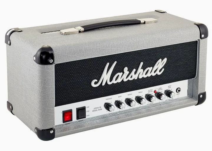 Marshall 2525H Mini Silver Jubilee, logo i wykończenie panelu przedniego