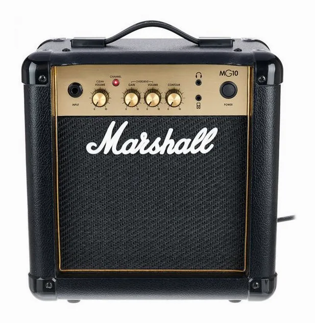 Marshall MG10G, logo i wykończenie panelu przedniego