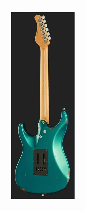 Mayones Guitars Aquila Aged V24 6 MBN sfotografowana frontalnie