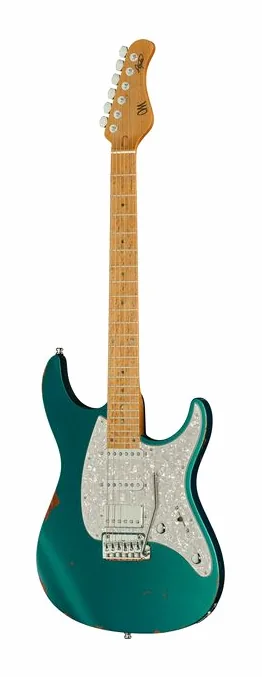 Mayones Guitars Aquila Aged V24 6 MMNG sfotografowana frontalnie