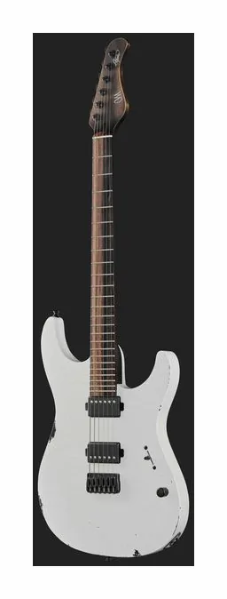 Mayones Guitars Aquila Cardinal Aged, profil boczny korpusu