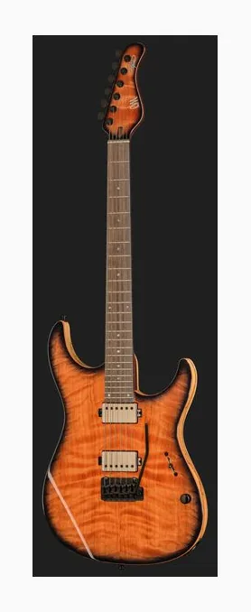 Mayones Guitars Aquila Elite V24 S6 Redwood BB, gryf i podstrunnica z boku