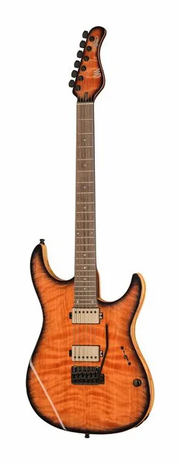 Mayones Guitars Aquila Elite V24 S6 Redwood BB widziana od przodu