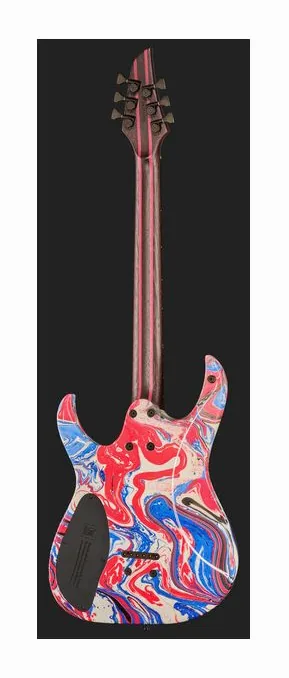 Mayones Guitars Duvell Elite 6 Custom Swirl, mostek i klucze strojcze