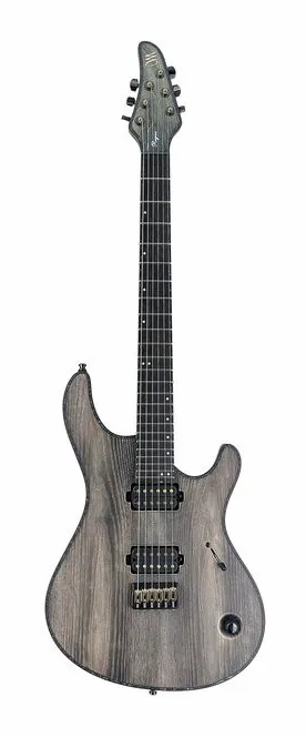 Mayones Guitars Regius 6 Gothic NAMM'26 z bliska od przodu