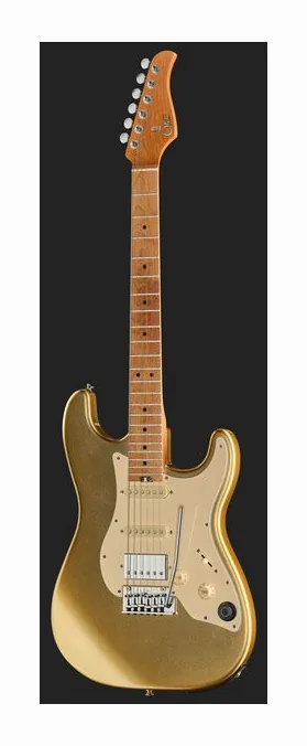 Mooer GTRS Guitar Standard S801 Gold, linie korpusu z góry