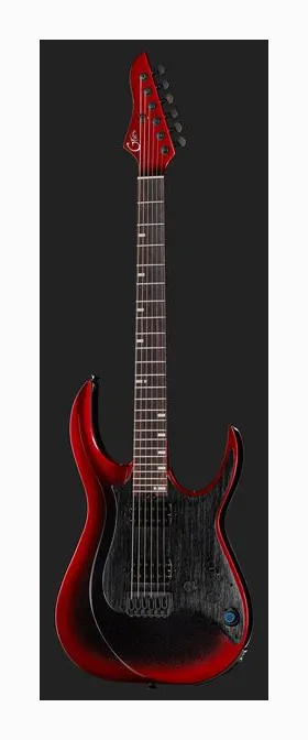 Mooer GTRS Guitars Modern 800 DRD, linie korpusu z góry