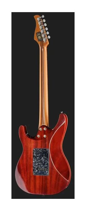 Mooer GTRS Soloist 810 Brown Burst, linie korpusu z góry