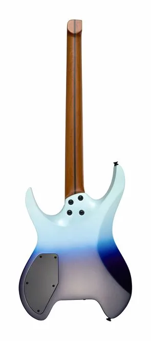 Mooer MHL50 Headless Sky Blue, linie korpusu z góry