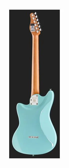 Mooer MLT10 Guitar - Candy Blue, linie korpusu z góry