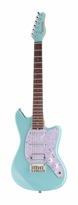 Mooer MLT10 Guitar - Candy Blue widziana od przodu