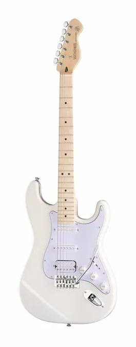 Mooer MSC11 Pro Guitar Polar White sfotografowana frontalnie