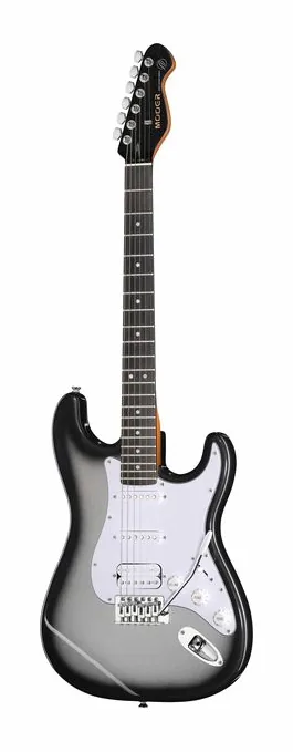 Mooer MSC12 Pro Guitar Iron Silver z bliska od przodu