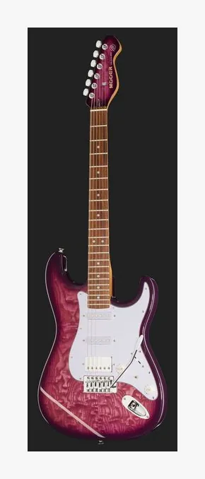 Mooer MSC20 Pro Guitar Amber Brown z bliska od przodu