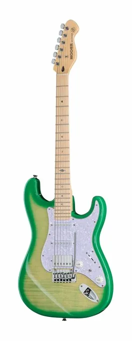 Mooer MSC30 Pro Guitar Lemon Green widziana od przodu