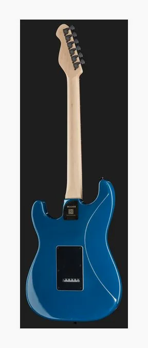 Mooer MSC31 Pro Guitar Blue Burst, korpus i lakier z bliska
